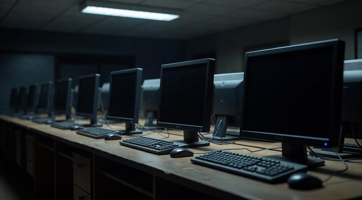 공용 PC 좌석 이미지 — 밤의민족 공용 기기 안내
